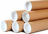 50 - 2" x 15" Round Cardboard Shipping Mailing Tubes With End Caps